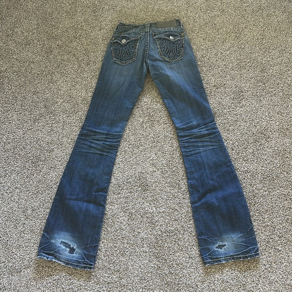 MEK boot cut jeans size 24 length is 34 - Picture 5 of 6